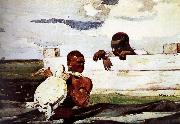 Winslow Homer Turtles captured in oil